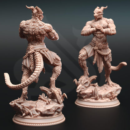 Dragonborn Pugilist - Kuthrak'Va (Medium) | 32mm Hero Scale | Premium DnD Miniature High Quality Resin | DM Stash