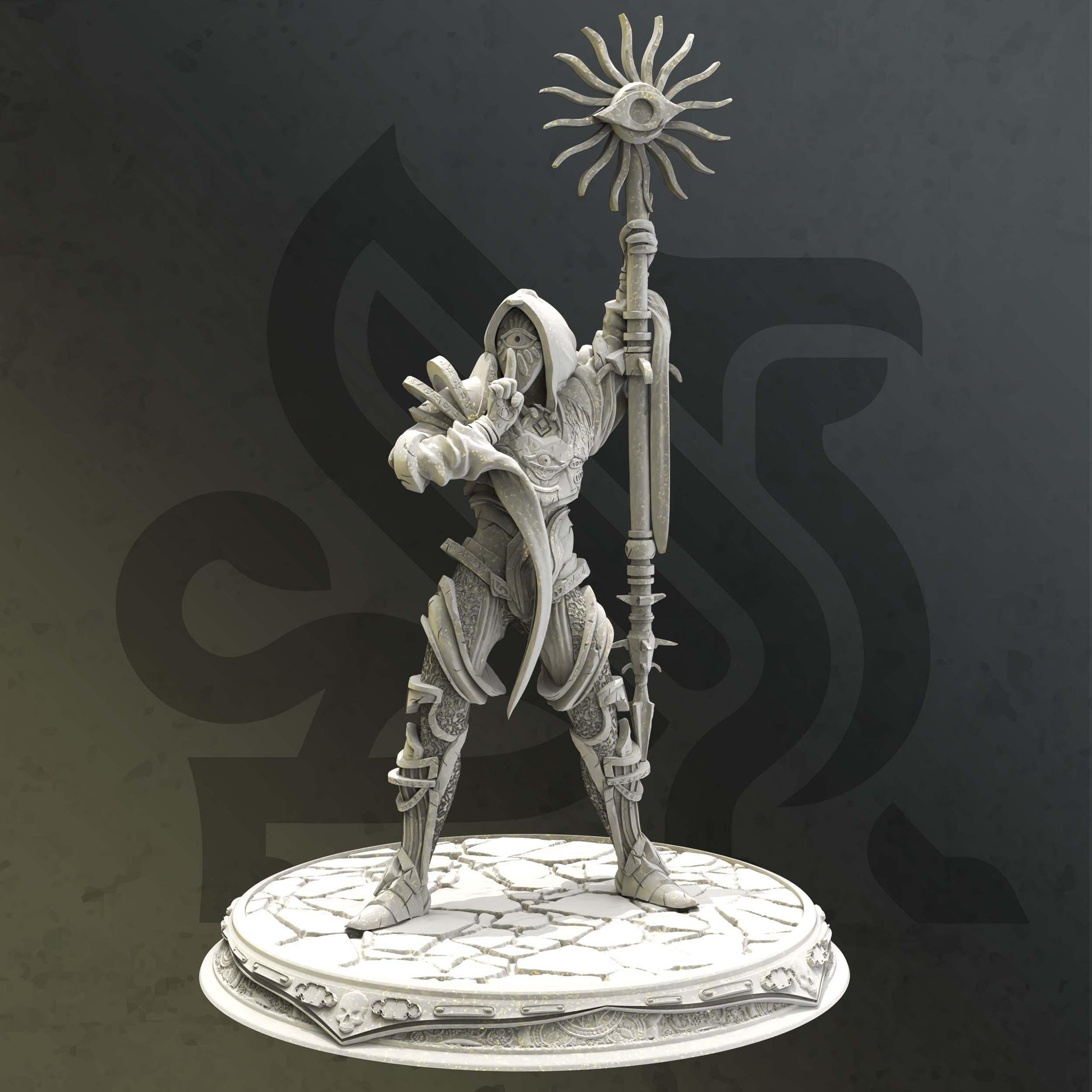 Divine of Secrets - Seroca (Medium) | 32mm Hero Scale | Premium DnD Miniature High Quality Resin |DM Stash| Yiga, Cult, Sun, Whisper, Mask