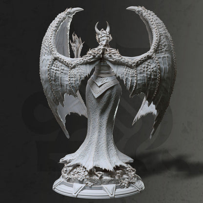 Dragon Warlock - Tharvaya (Medium) | 32mm Hero Scale | Premium DnD Miniature High Quality Resin | DM Stash