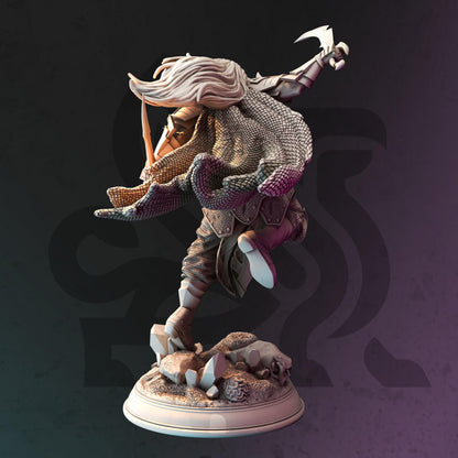 Drow Underdark Ranger - Xandir (Medium) | 32mm Hero Scale | Premium DnD Miniature High Quality Resin |DM Stash| Male, Lolth, Lolthsworn Evil