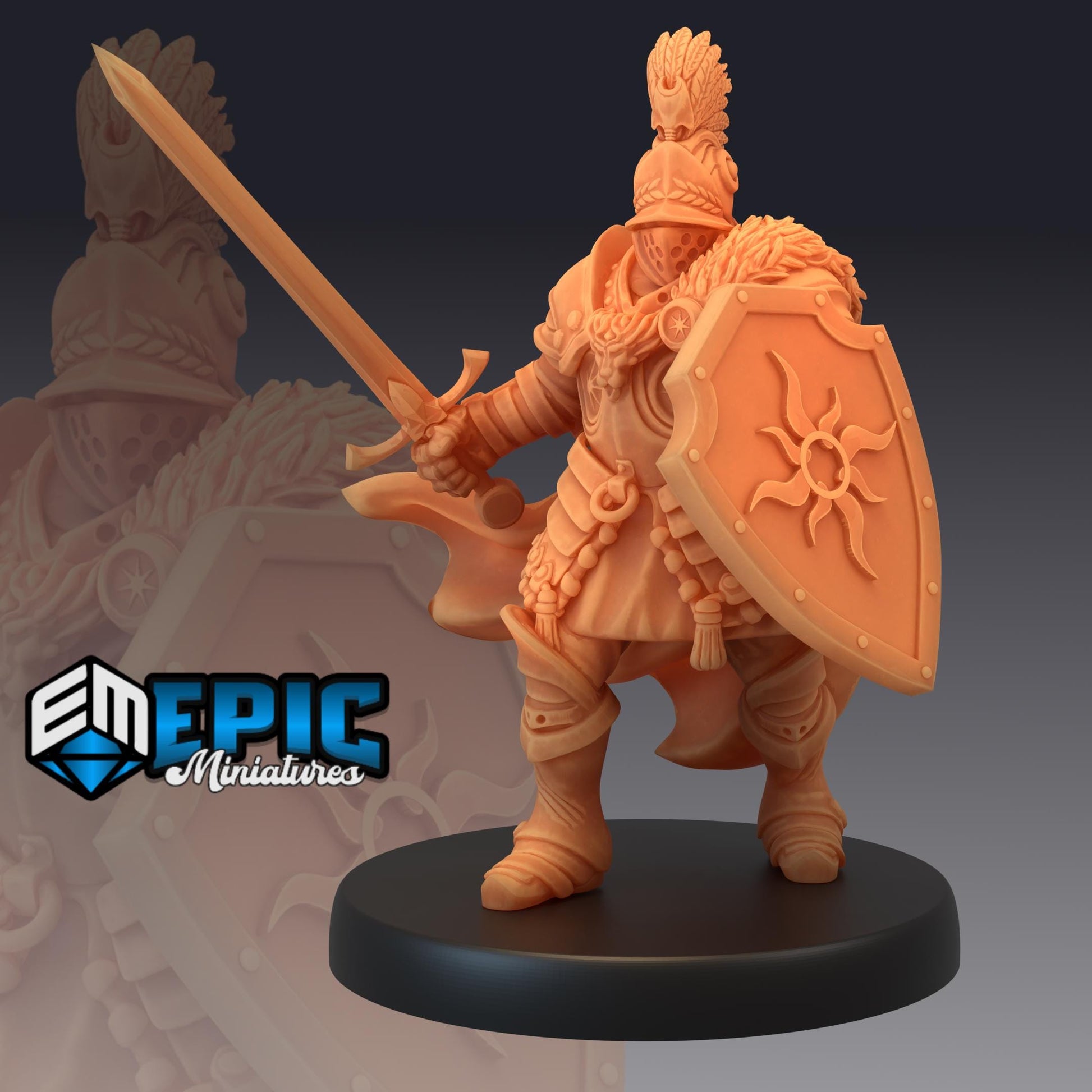 Castle Knight Set Miniature Bundle (Medium) | Premium DnD Miniatures with High Quality Resin | Medieval Fantasy Encounters | Sword, Knights