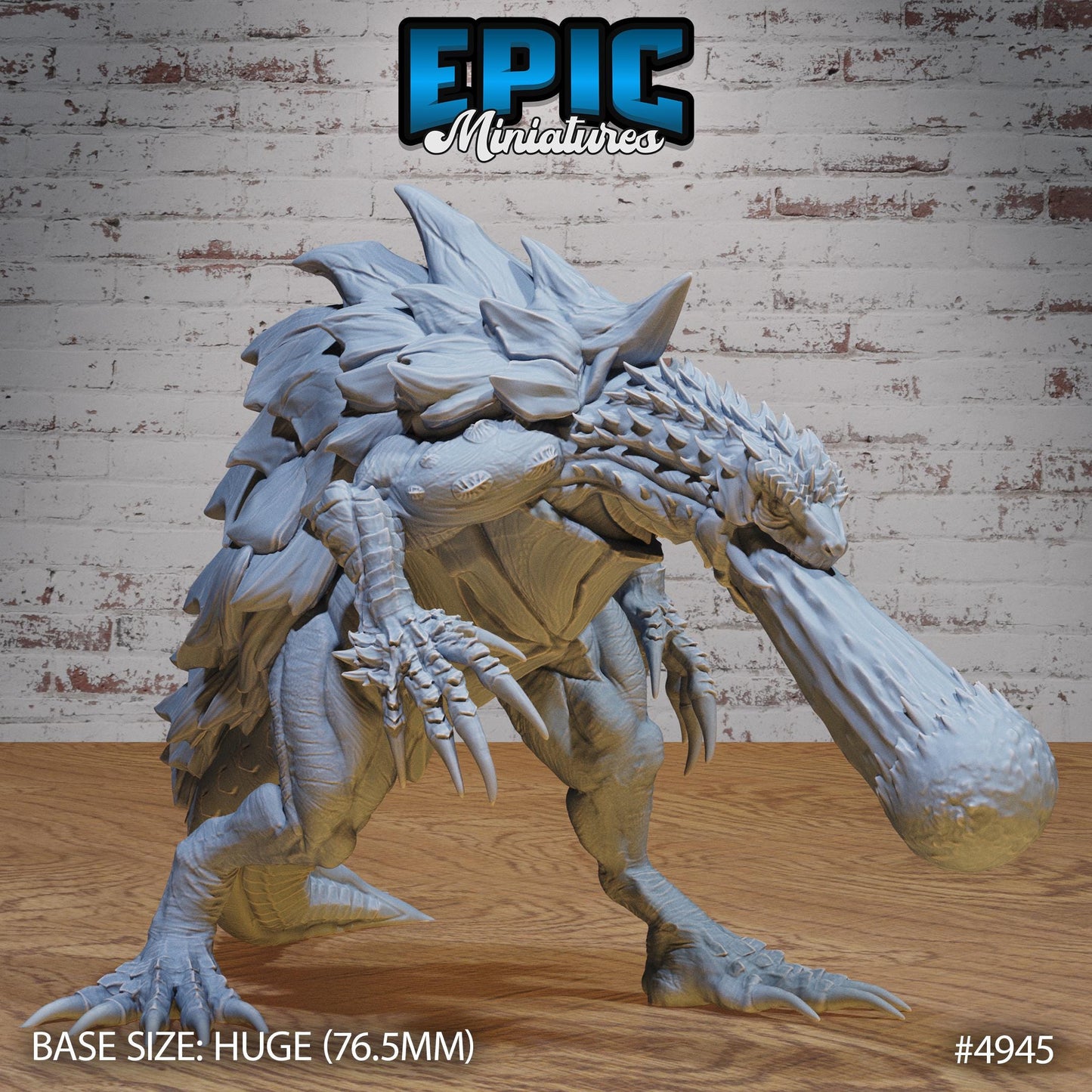 Turtle Zilla (Huge) | Premium DnD Miniatures | High Quality Resin | Tortle, Monster, Godzilla, Shell, Fire Breathing, Beast, Monster, Enemy