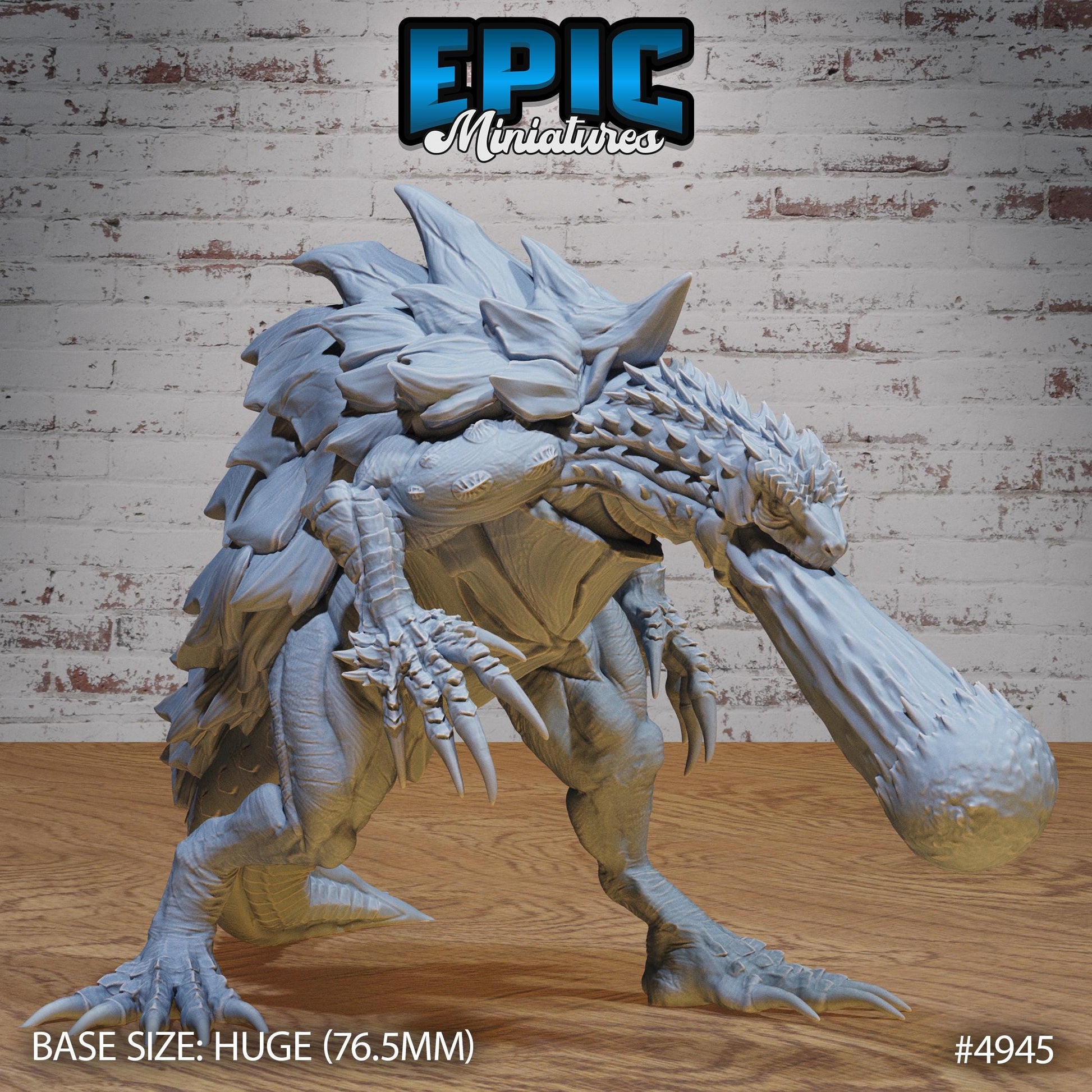 Turtle Zilla (Huge) | Premium DnD Miniatures | High Quality Resin | Tortle, Monster, Godzilla, Shell, Fire Breathing, Beast, Monster, Enemy