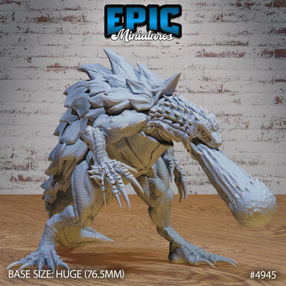Turtle Zilla (Huge) | Premium DnD Miniatures | High Quality Resin | Tortle, Monster, Godzilla, Shell, Fire Breathing, Beast, Monster, Enemy