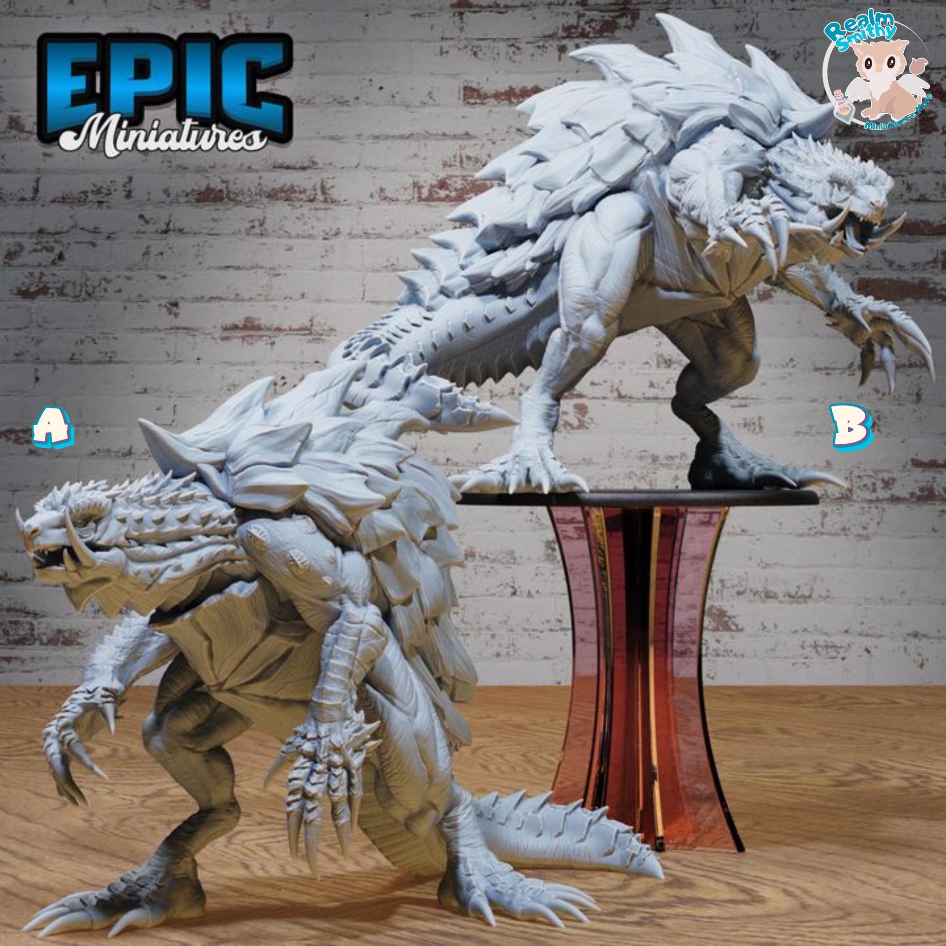Turtle Zilla (Huge) | Premium DnD Miniatures | High Quality Resin | Tortle, Monster, Godzilla, Shell, Fire Breathing, Beast, Monster, Enemy