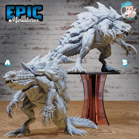 Turtle Zilla (Huge) | Premium DnD Miniatures | High Quality Resin | Tortle, Monster, Godzilla, Shell, Fire Breathing, Beast, Monster, Enemy