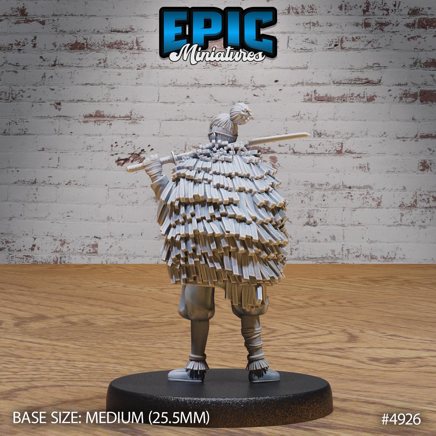 Legendary Ronin (Medium) | Premium DnD Minis High Quality Resin | Kung Fu, Sword, Monk, East Asian, Asia, Japan, Japanese, Hair Bun, Samurai