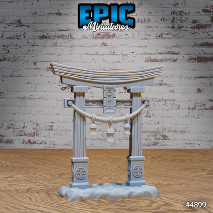 Eastern Temple Scatter | Premium DnD Minis High Quality Resin | Shrine, Forge, Bonsai, Lamps, Bulletin, Arch Lanterns, Chests, Portal, Chest