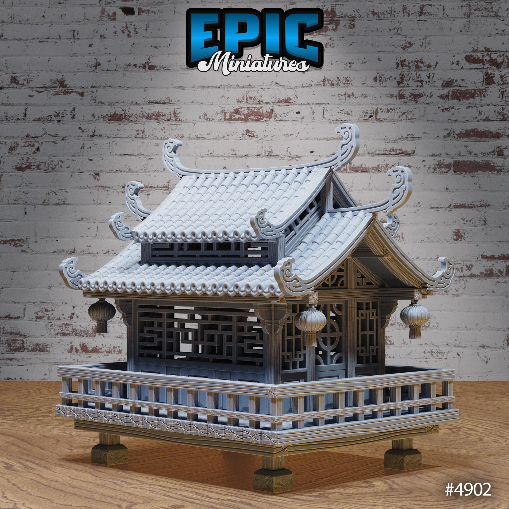 Village Houses East | Premium DnD Minis High Quality Resin | Japanese, Shop, Store, Home, East Asia, Asian, Trees, Overgrowth, Japan, China