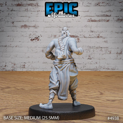 Martial Arts Monk (Medium) | Premium DnD Minis High Quality Resin | Japanese, East Asia, Asian, Male, Fighter, Kung Fu, Martial Arts, Man