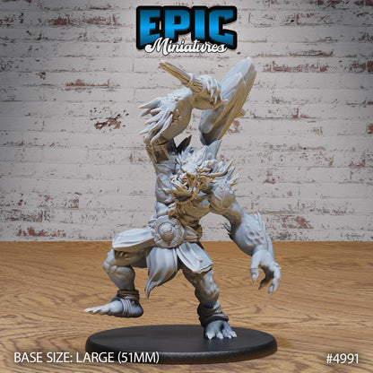 Savage Troll (Large) | Premium DnD Miniatures | High Quality Resin | Orc, Giant, Goblin, Trolls, Wooden Stick, Angry, Rock, Smash, Giant