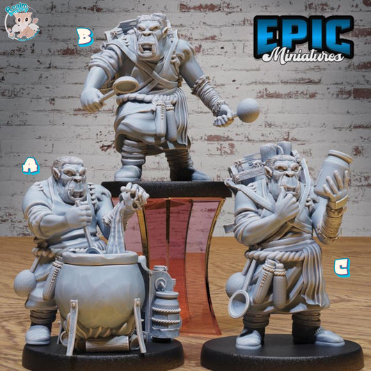 Gray Orc Alchemist (Medium) | Premium DnD Miniatures | High Quality Resin | D&D RPG