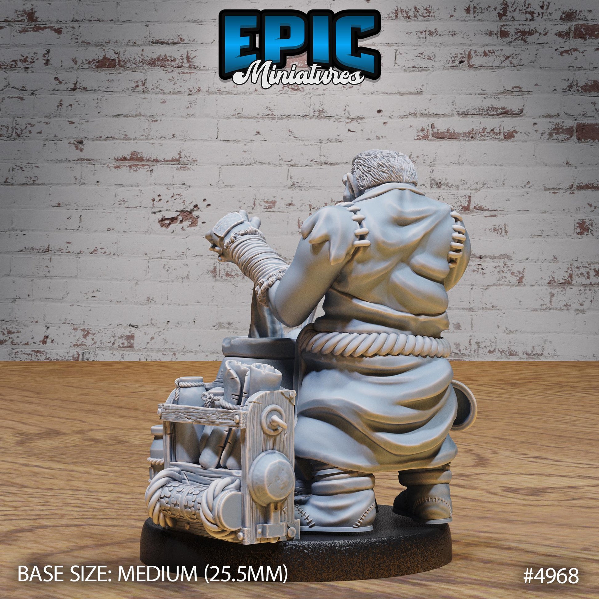 Gray Orc Alchemist (Medium) | Premium DnD Miniatures | High Quality Resin | D&D RPG