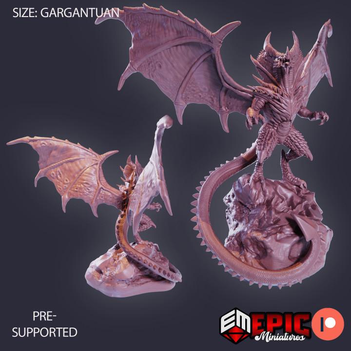 Cobra Dragon Mini (Gargantuan Plus) | Premium DnD Miniatures with High Quality Resin | DnD Monster, Rock, Wings, Wyvern, Beast, Massive