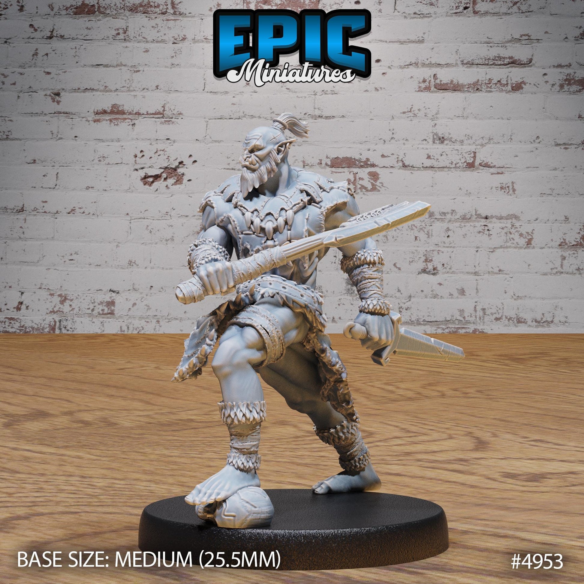Orc Warrior (Medium) | Premium DnD Miniatures | High Quality Resin | D&D RPG