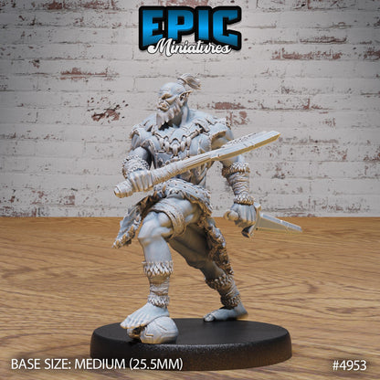 Orc Warrior (Medium) | Premium DnD Miniatures | High Quality Resin | D&D RPG