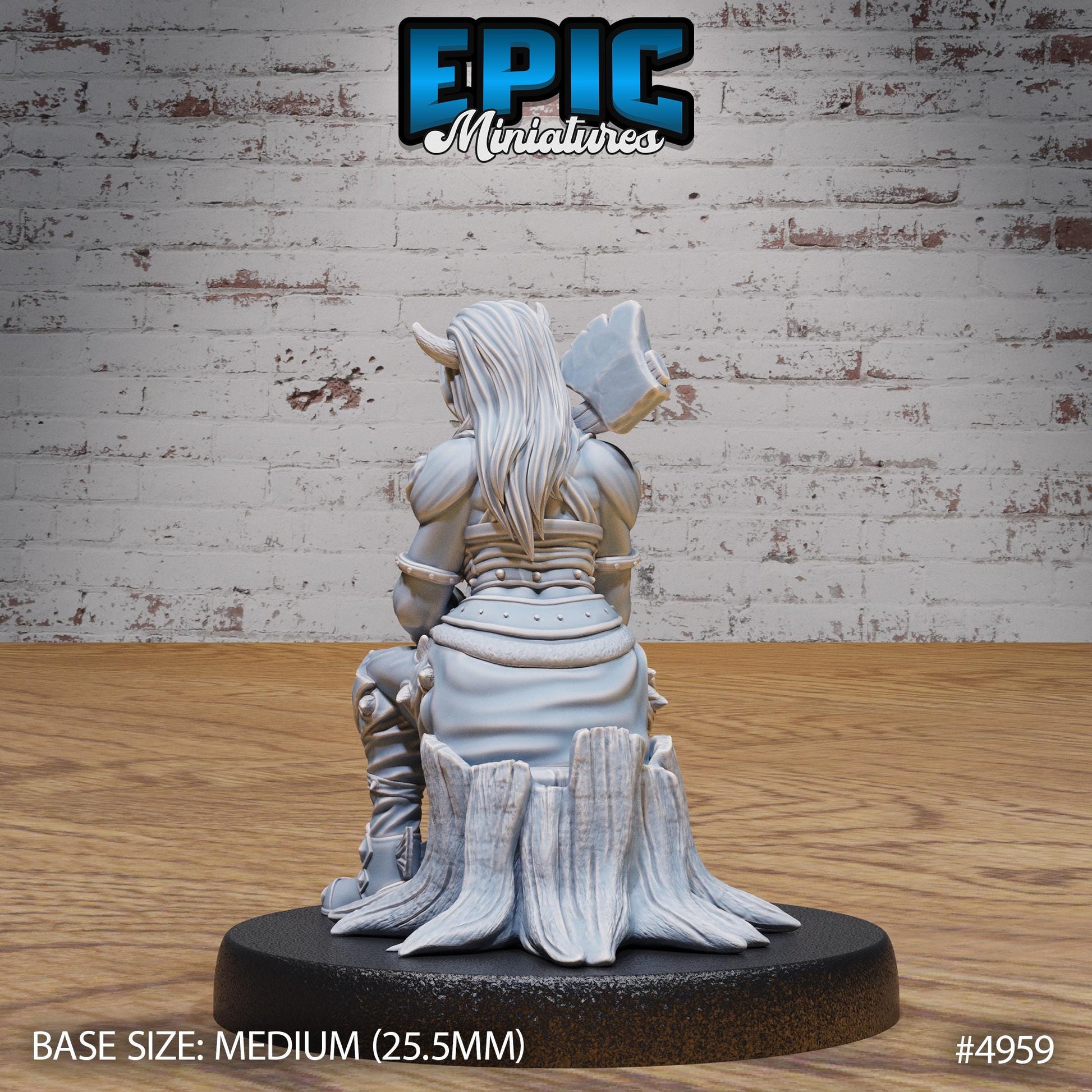 Orc Tiefling (Medium) | Premium DnD Miniatures | High Quality Resin | D&D RPG