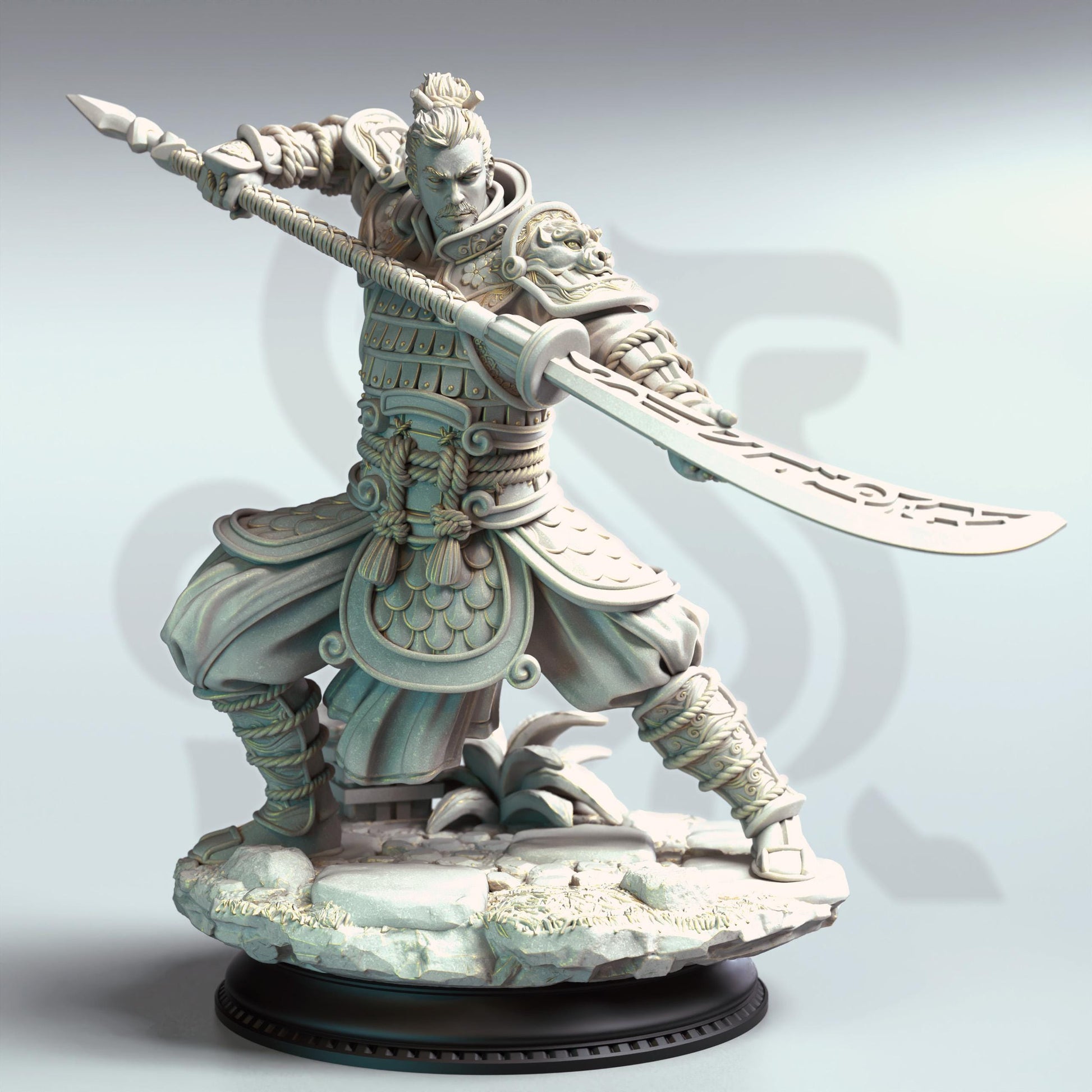 Hu Shen - Commander from the East (Medium) | DM Stash | 32mm Scale | Premium DnD Miniature High Quality Resin
