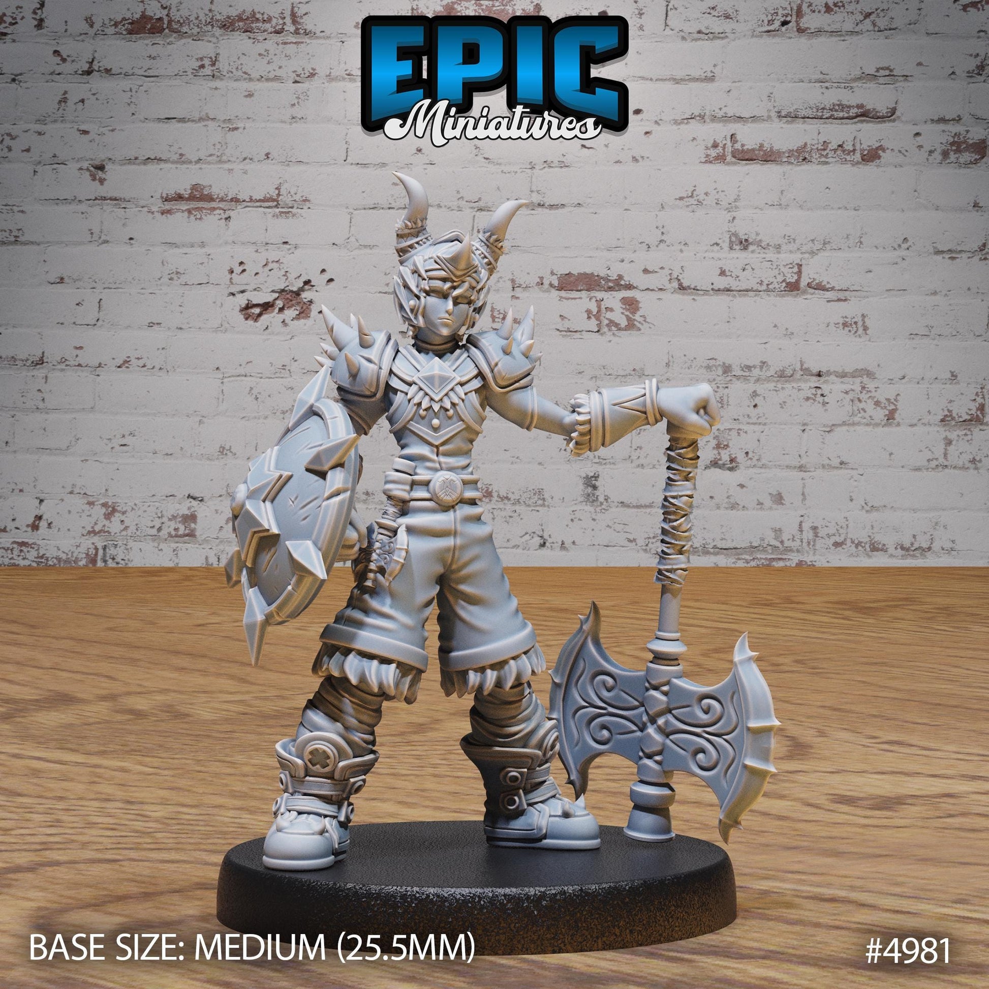 Young Barbarian (Medium) | Premium DnD Miniatures | High Quality Resin | D&D RPG