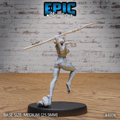 Orc Fisher Female (Medium) | Premium DnD Miniatures | High Quality Resin | D&D RPG