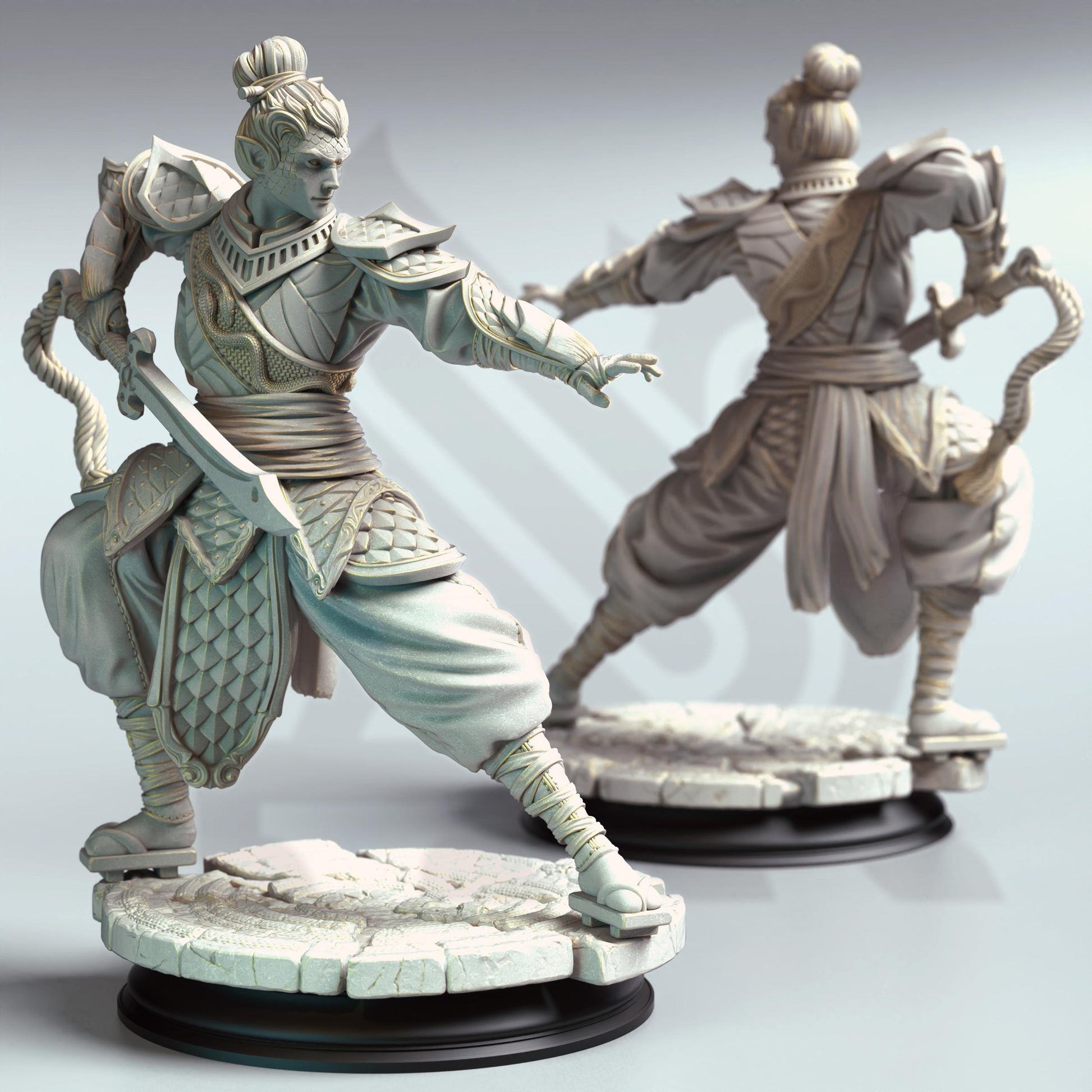 Jin Shi - Serpentfolk Commander (Medium) | DM Stash | 32mm Scale | Premium DnD Miniature High Quality Resin