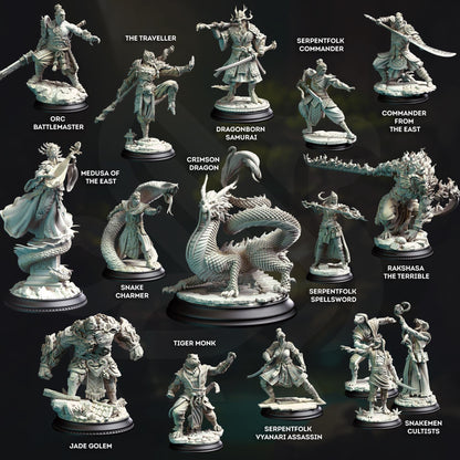 Yin Zhu - The Snake Charmer (Medium) | DM Stash | 32mm Scale | Premium DnD Miniature High Quality Resin