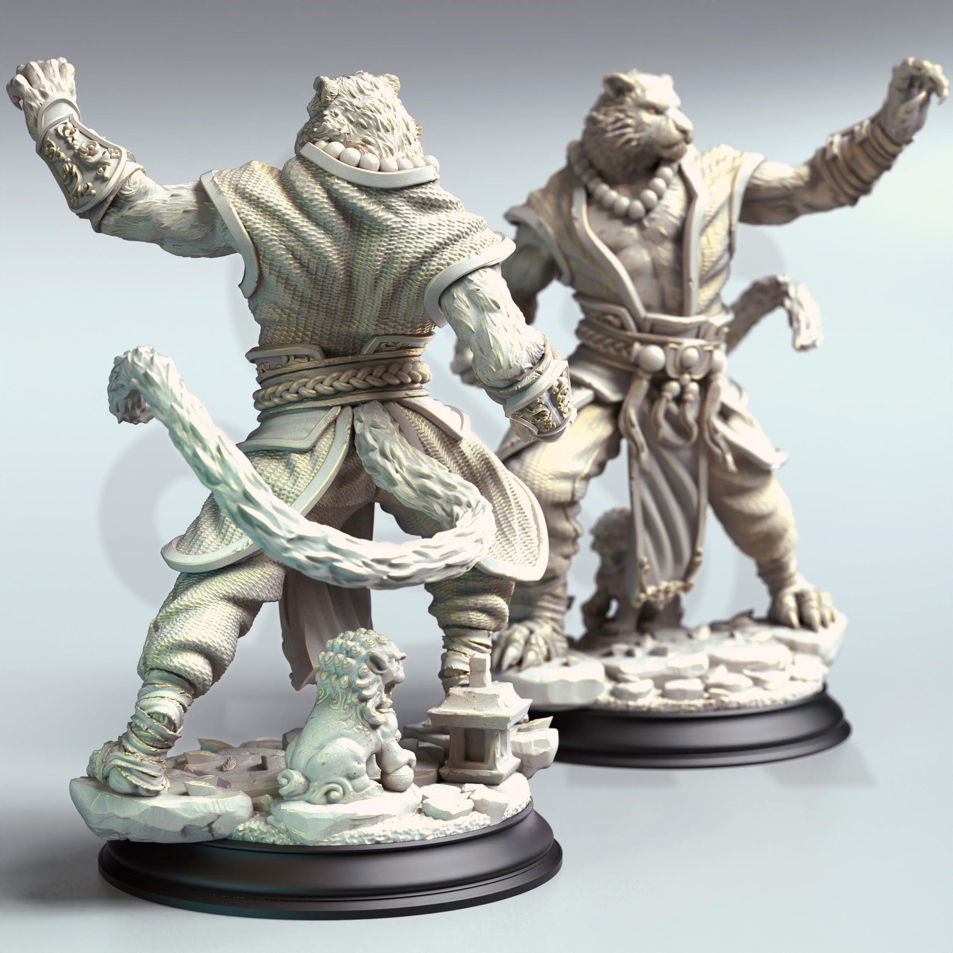 Raiko - Tiger Monk (Medium) | DM Stash | 32mm Scale | Premium DnD Miniature High Quality Resin