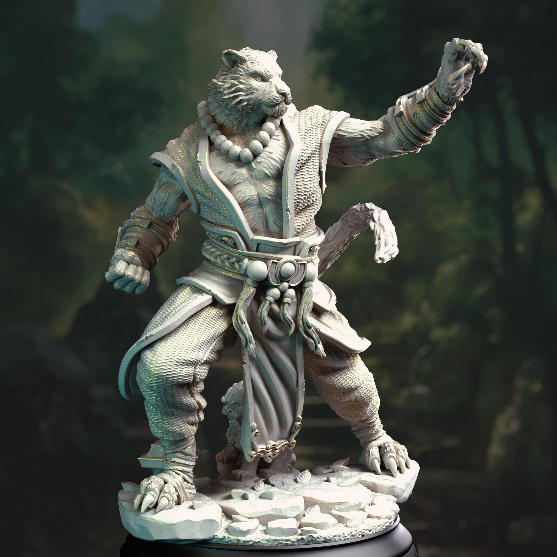 Raiko - Tiger Monk (Medium) | DM Stash | 32mm Scale | Premium DnD Miniature High Quality Resin