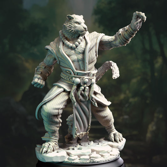 Raiko - Tiger Monk (Medium) | DM Stash | 32mm Scale | Premium DnD Miniature High Quality Resin