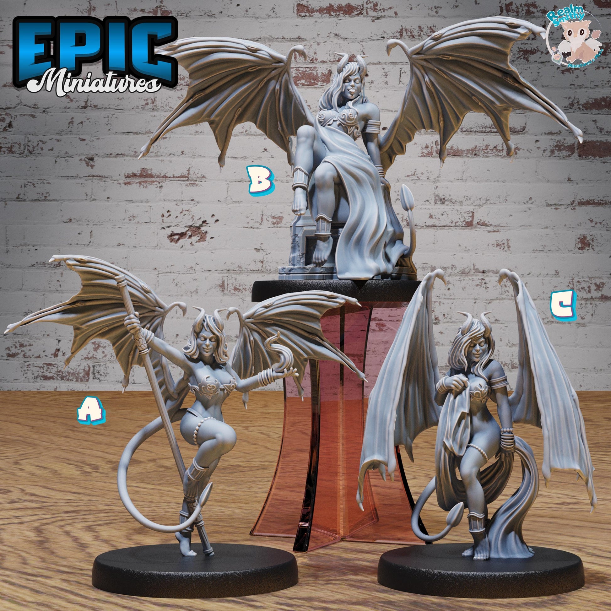 Succubus Demon (Medium) | Premium DnD Miniatures | High Quality Resin | D&D RPG
