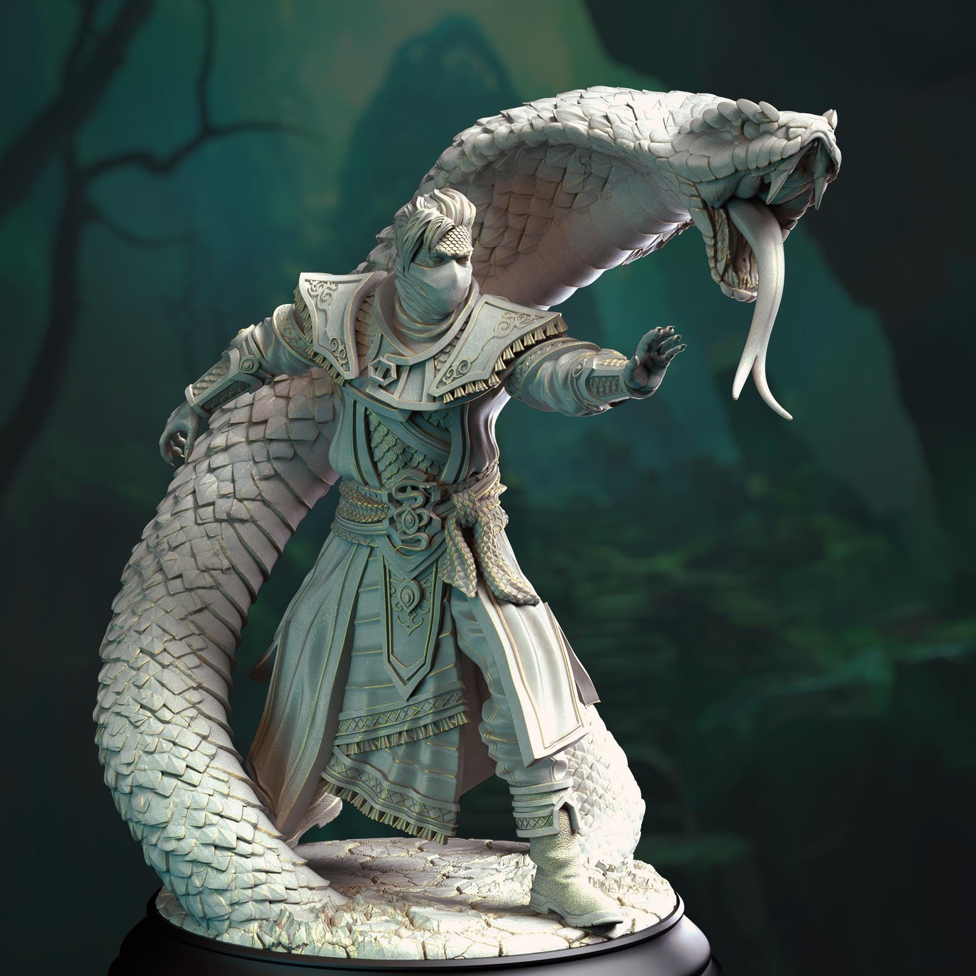 Yin Zhu - The Snake Charmer (Medium) | DM Stash | 32mm Scale | Premium DnD Miniature High Quality Resin