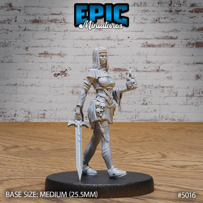 Dark Nun (Medium) | Premium DnD Miniatures | High Quality Resin | D&D RPG