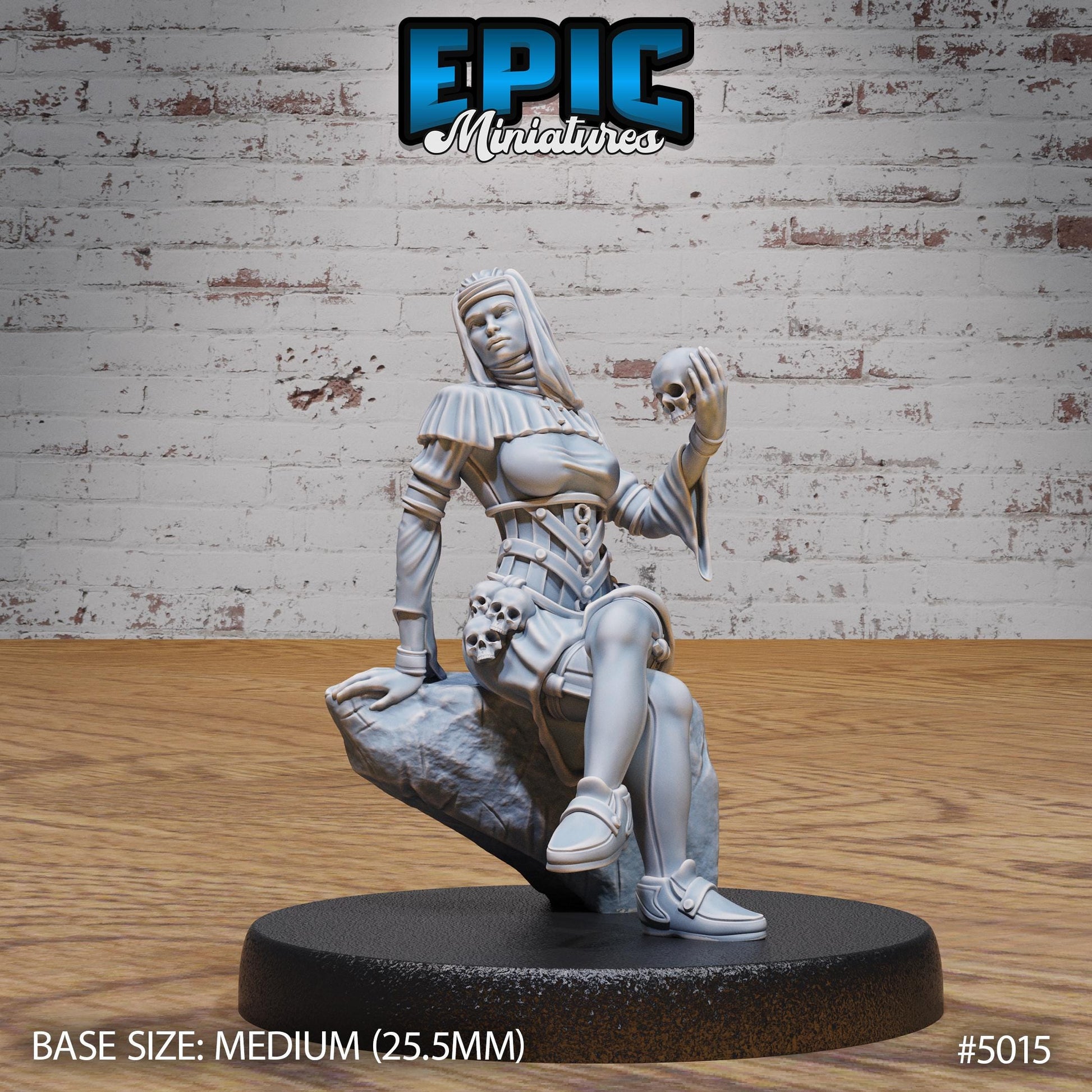 Dark Nun (Medium) | Premium DnD Miniatures | High Quality Resin | D&D RPG