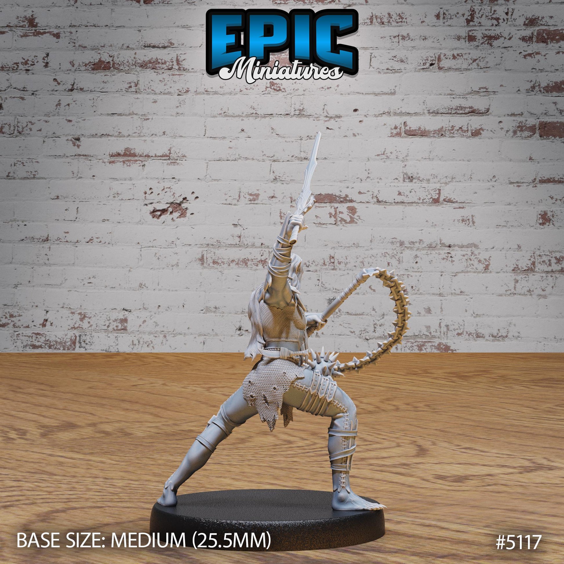 Half-Drow Slave Master (Medium) | Premium DnD Miniatures | High Quality Resin | D&D RPG