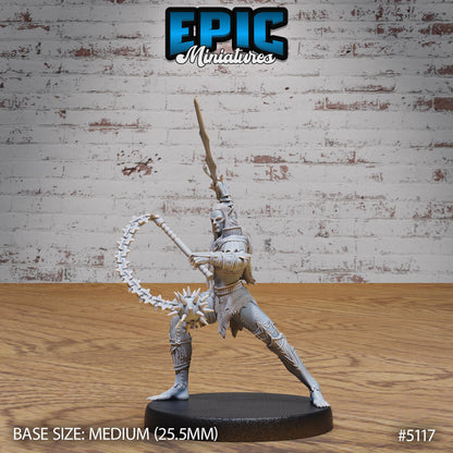 Half-Drow Slave Master (Medium) | Premium DnD Miniatures | High Quality Resin | D&D RPG