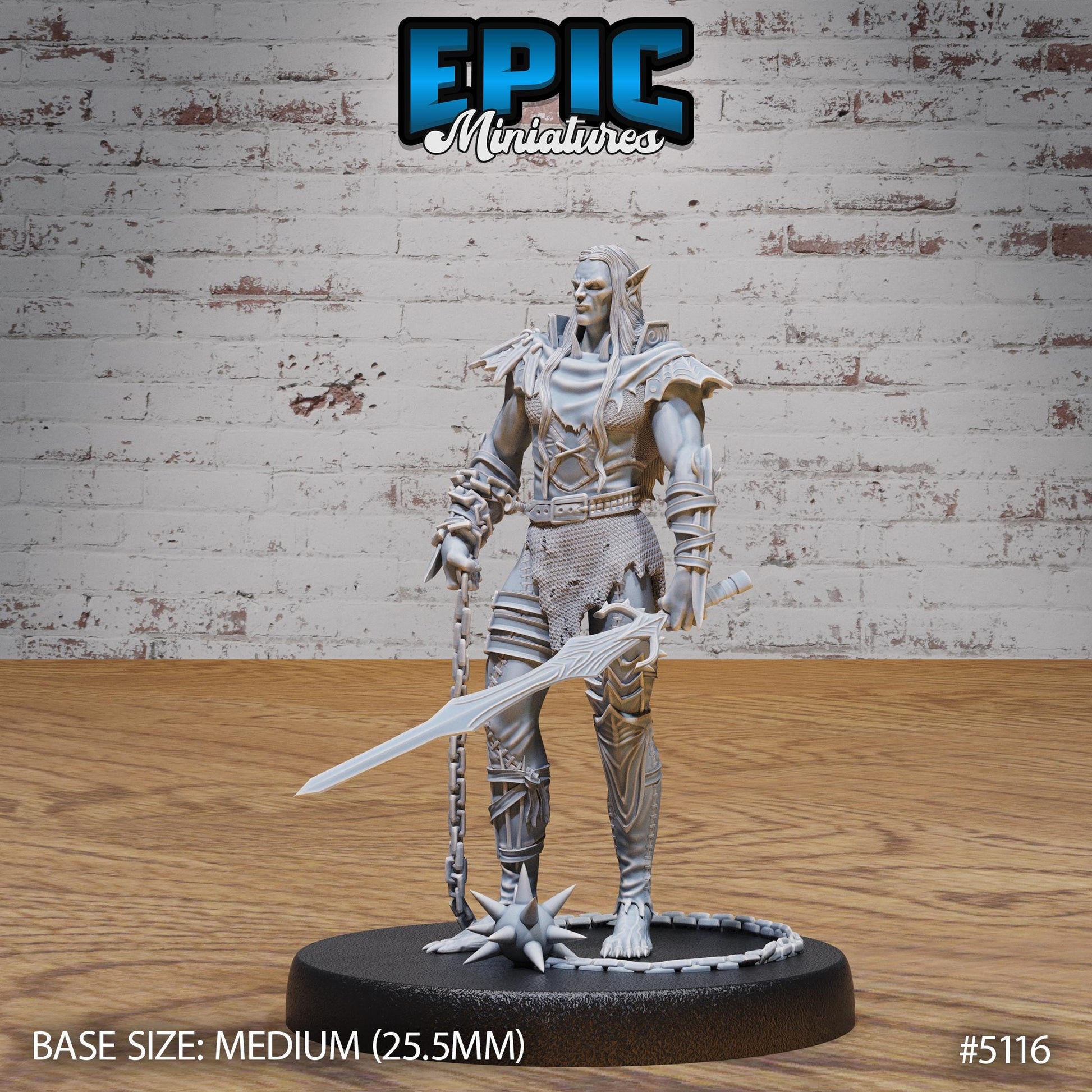Half-Drow Slave Master (Medium) | Premium DnD Miniatures | High Quality Resin | D&D RPG