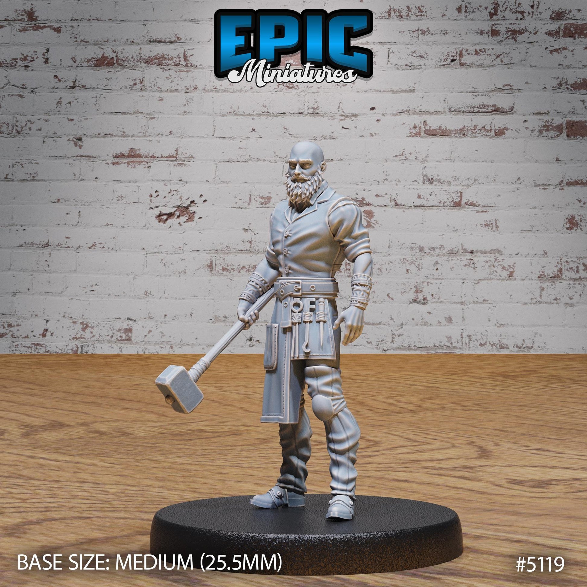 Imprisoned Blacksmith (Medium)| Premium DnD Miniatures | High Quality Resin | D&D RPG