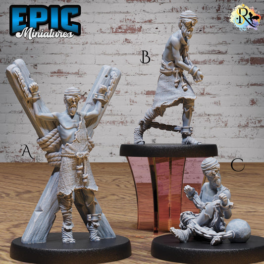 Old Prisoner v1 (Medium)| Premium DnD Miniatures | High Quality Resin | D&D RPG