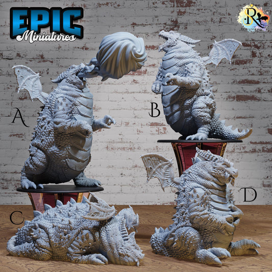 Fat Dragon (Gargantuan) | Premium DnD Miniatures | High Quality Resin | D&D RPG