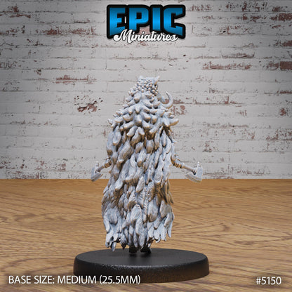 Boar Coat Warrior Lady (Medium) | Premium DnD Miniatures | High Quality Resin | D&D RPG