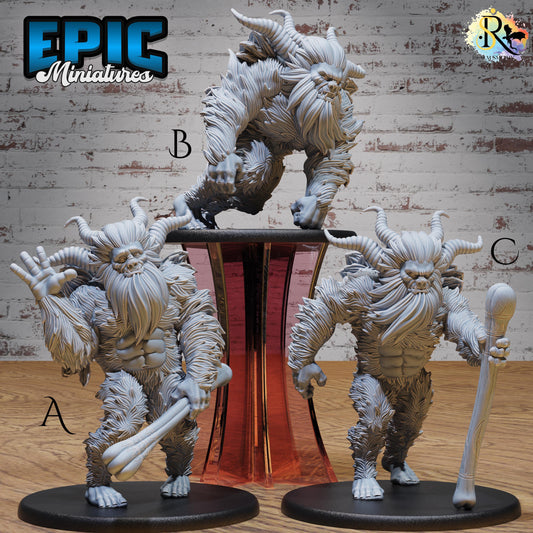 Old Yeti (Large) | Premium DnD Miniatures | High Quality Resin | D&D RPG