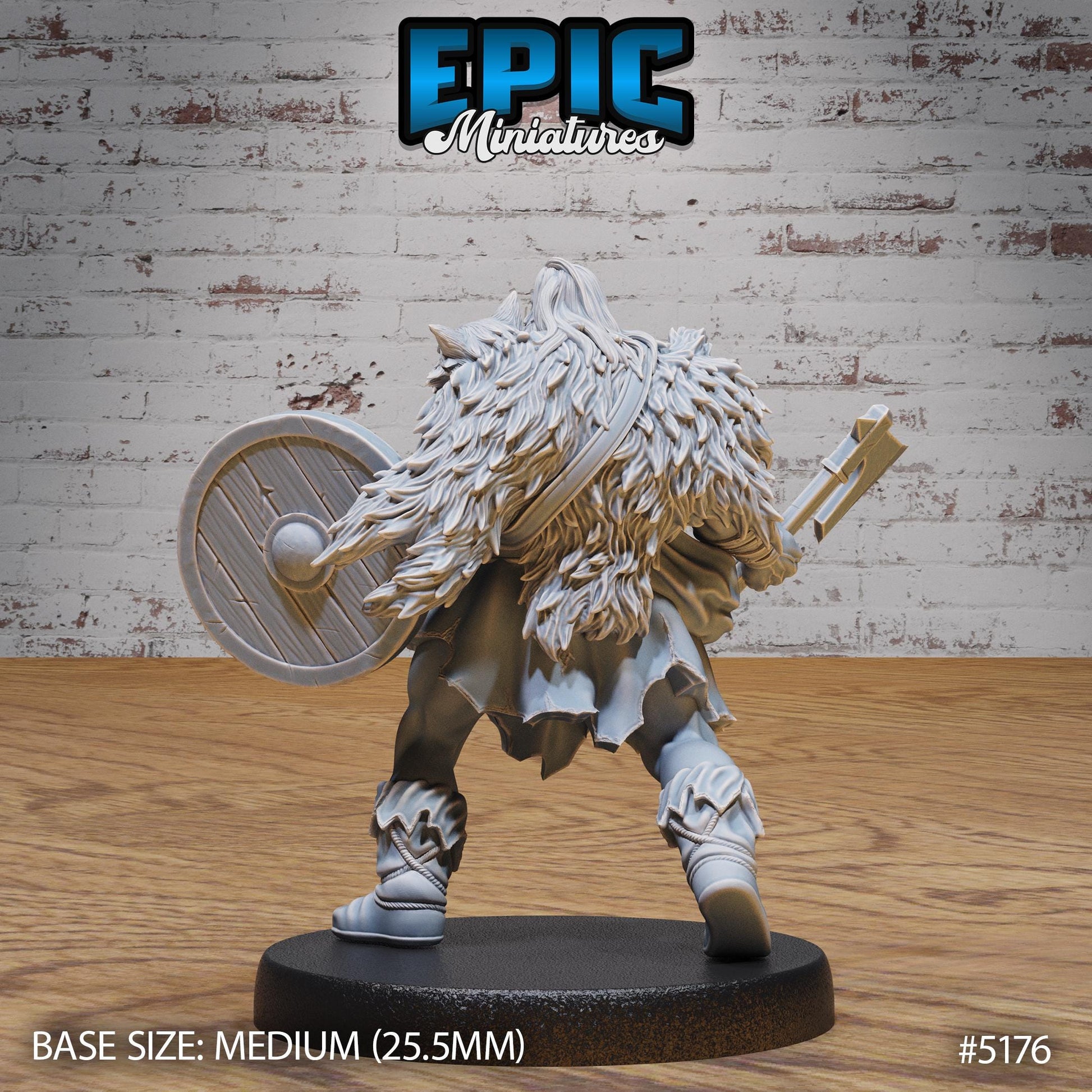 Berserker Viking (Medium) | Premium DnD Miniatures | High Quality Resin | D&D RPG