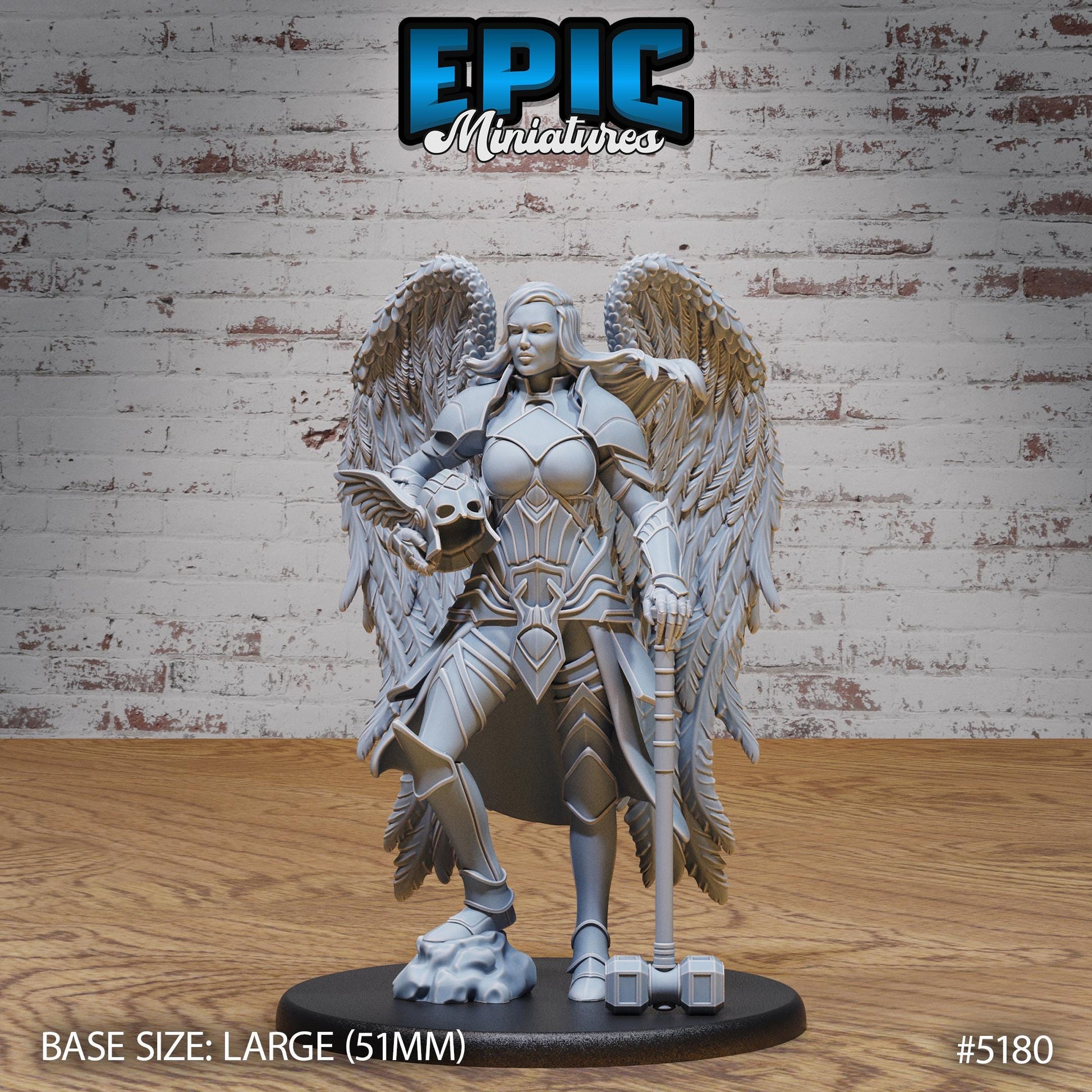 Valkyrie (Large) | Premium DnD Miniatures | High Quality Resin | D&D RPG