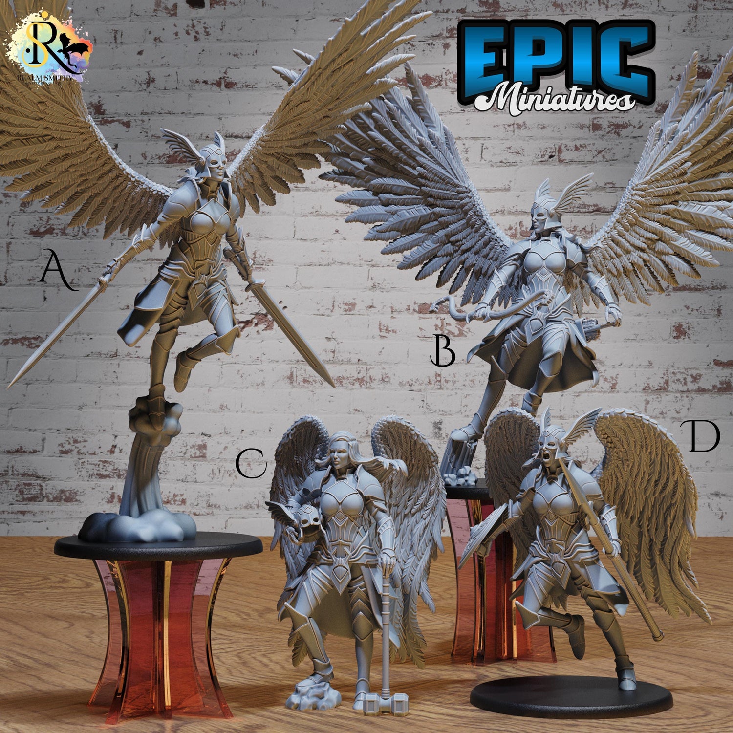 Valkyrie (Large) | Premium DnD Miniatures | High Quality Resin | D&D RPG