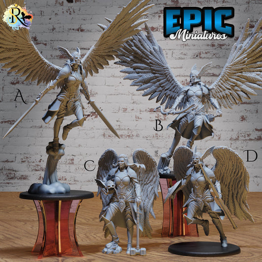 Valkyrie (Large) | Premium DnD Miniatures | High Quality Resin | D&D RPG