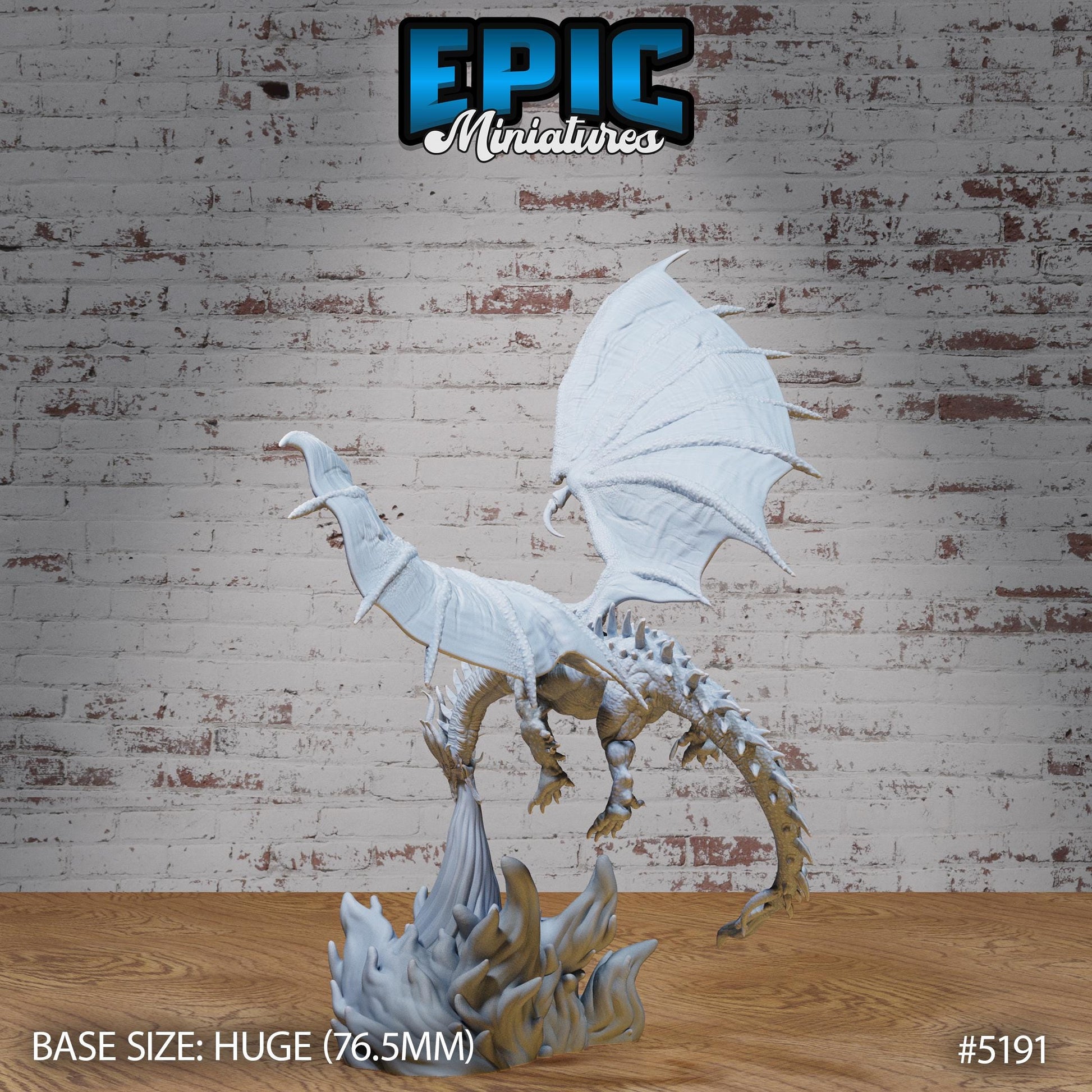 Beowulf Dragon (Huge + Wings) | Premium DnD Miniatures | High Quality Resin | D&D RPG