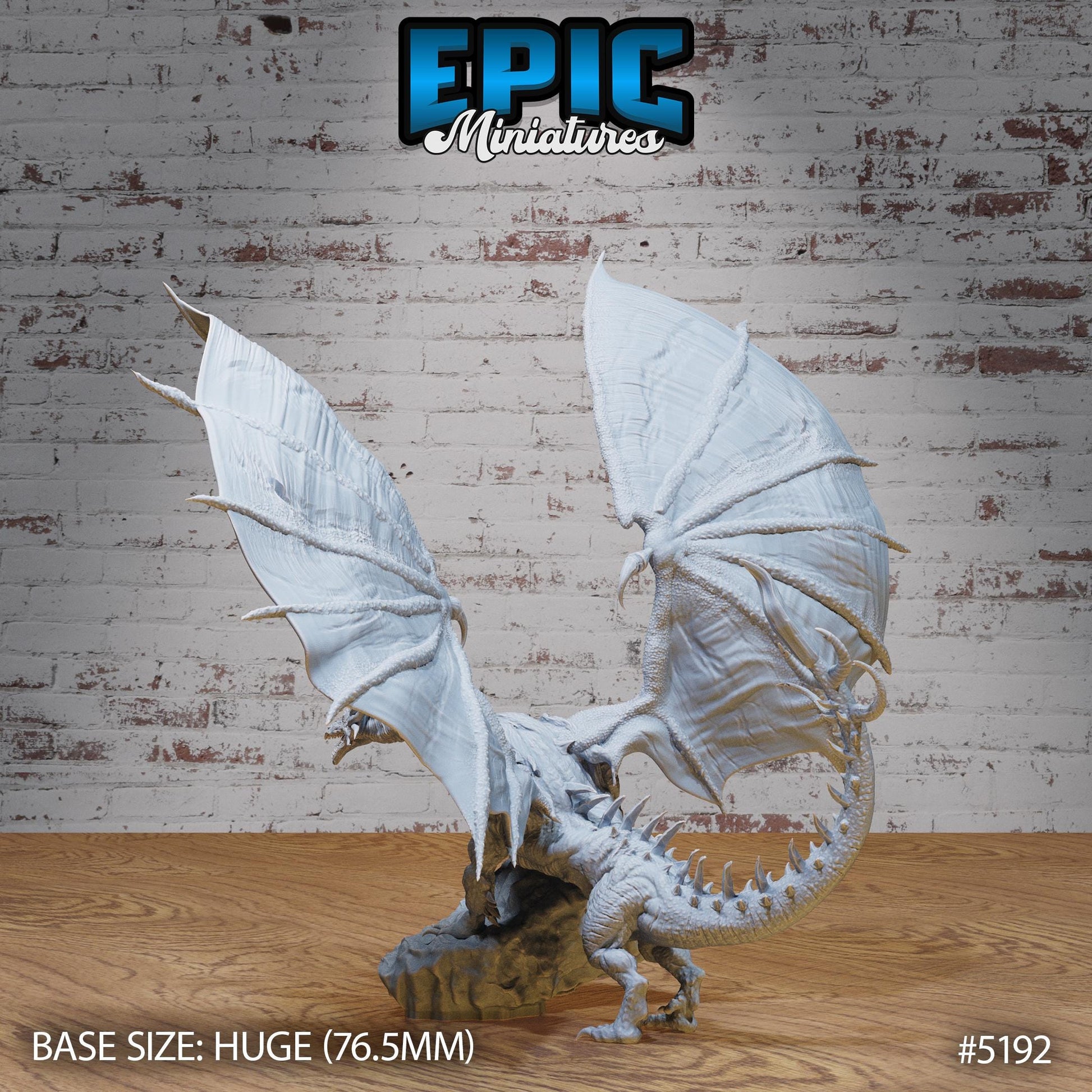 Beowulf Dragon (Huge + Wings) | Premium DnD Miniatures | High Quality Resin | D&D RPG
