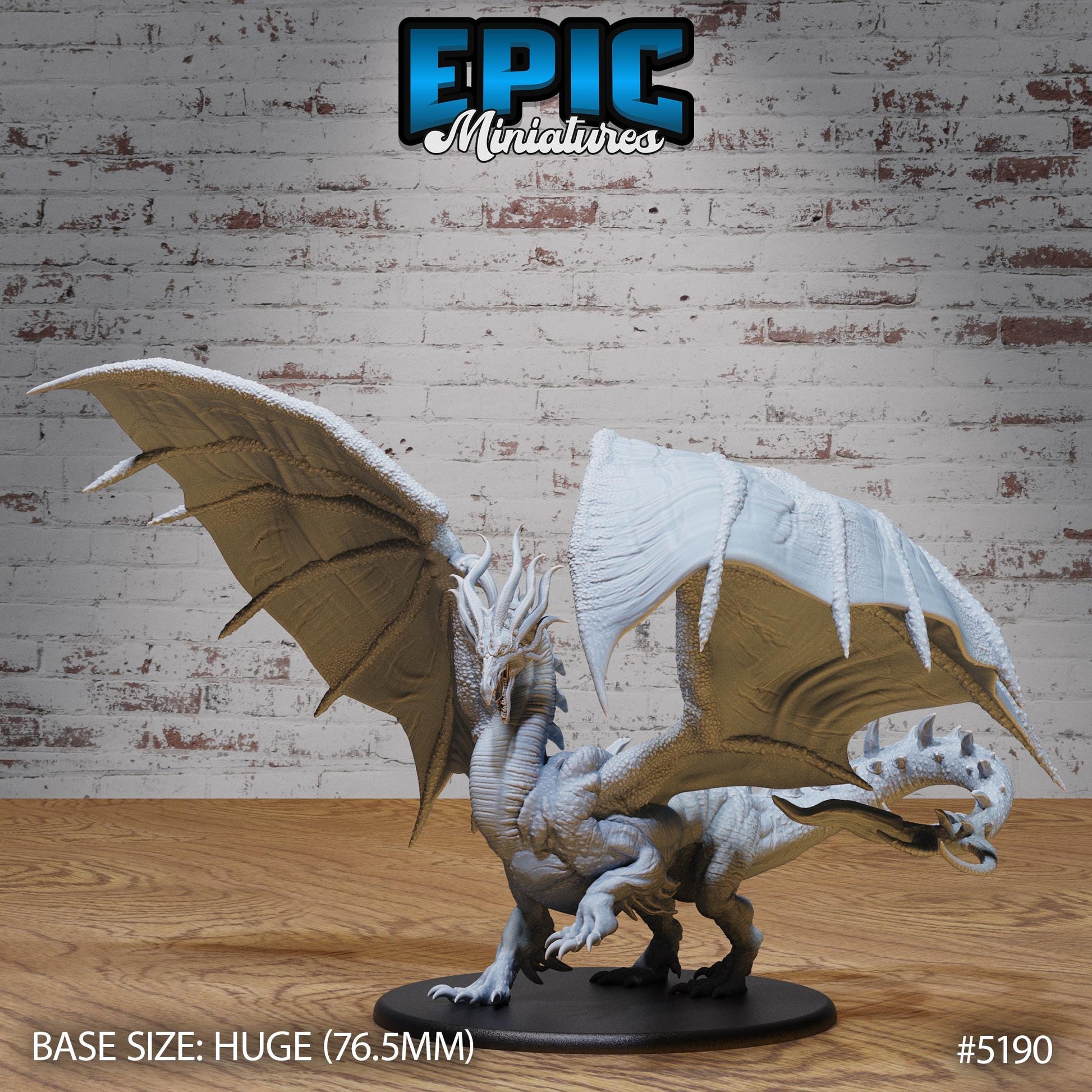 Beowulf Dragon (Huge + Wings) | Premium DnD Miniatures | High Quality Resin | D&D RPG