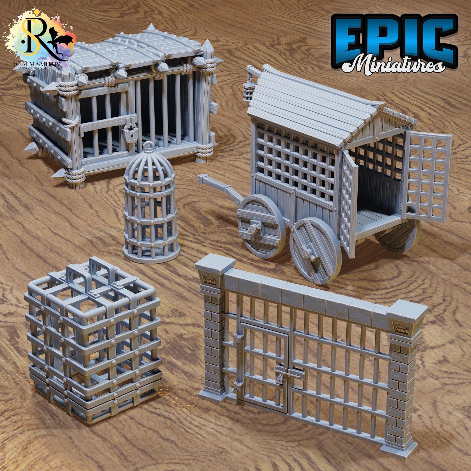Prison Cages | Premium DnD Miniatures | High Quality Resin | D&D RPG