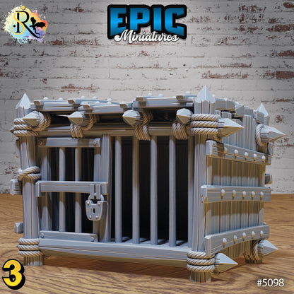Prison Cages | Premium DnD Miniatures | High Quality Resin | D&D RPG